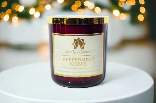 "Peppermint Kisses" Luxury Candle